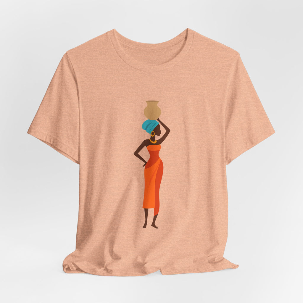 African Woman Graphic Tee — Cultural Silhouette