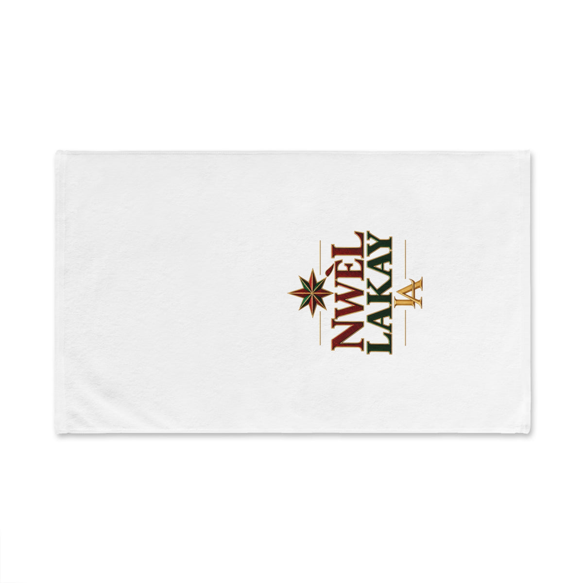 Nwèl Lakay Holiday Hand Towel Set – White