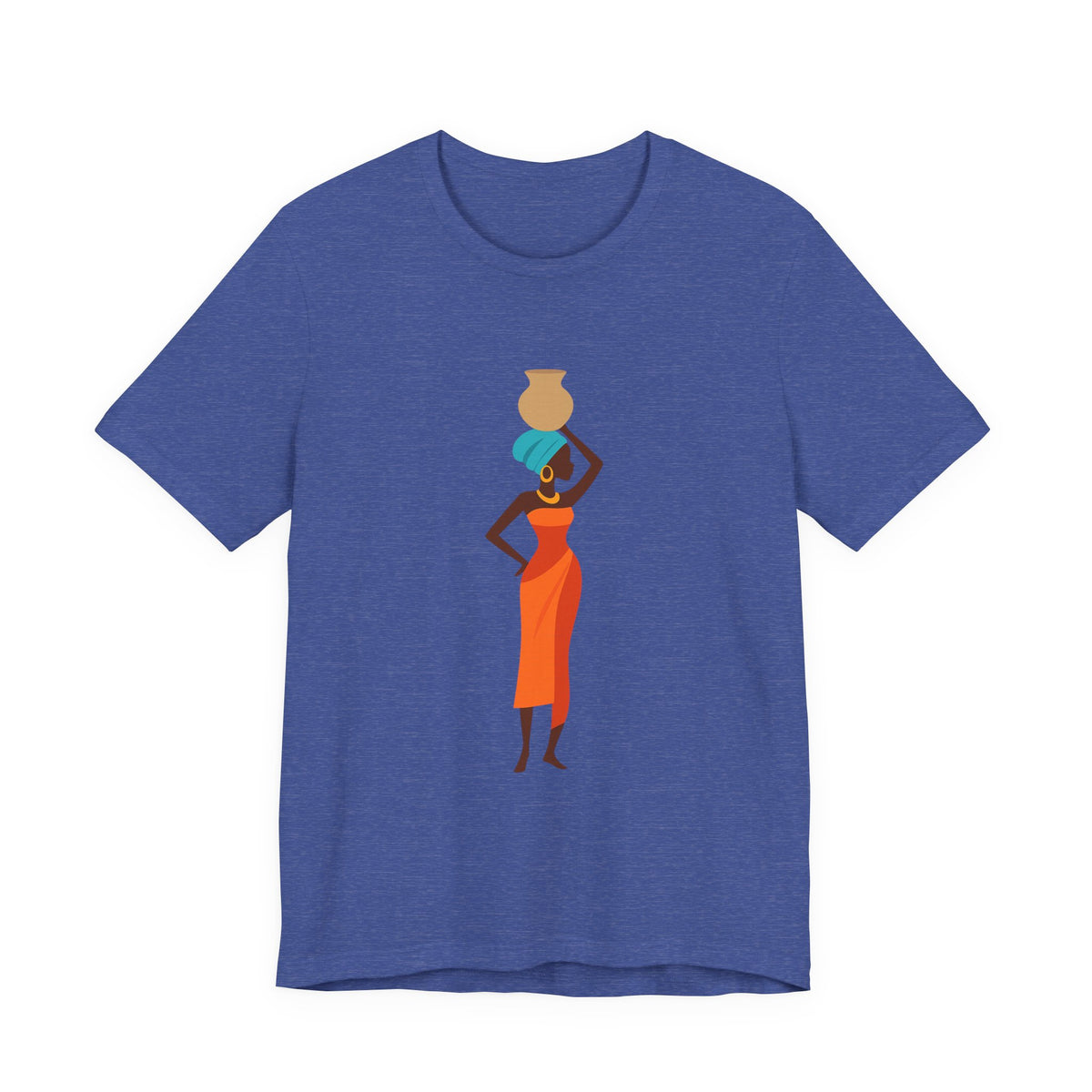 African Woman Graphic Tee — Cultural Silhouette