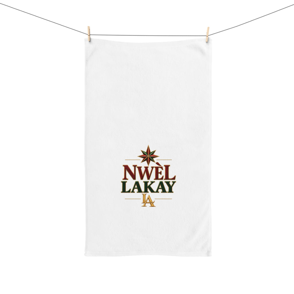 Nwèl Lakay Holiday Hand Towel Set – White