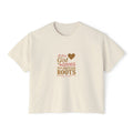 Elevate Your Heritage Women's Boxy Tee, Cultural Pride Top, Casual French Tee, Gift for Mom, Birthday Shirt