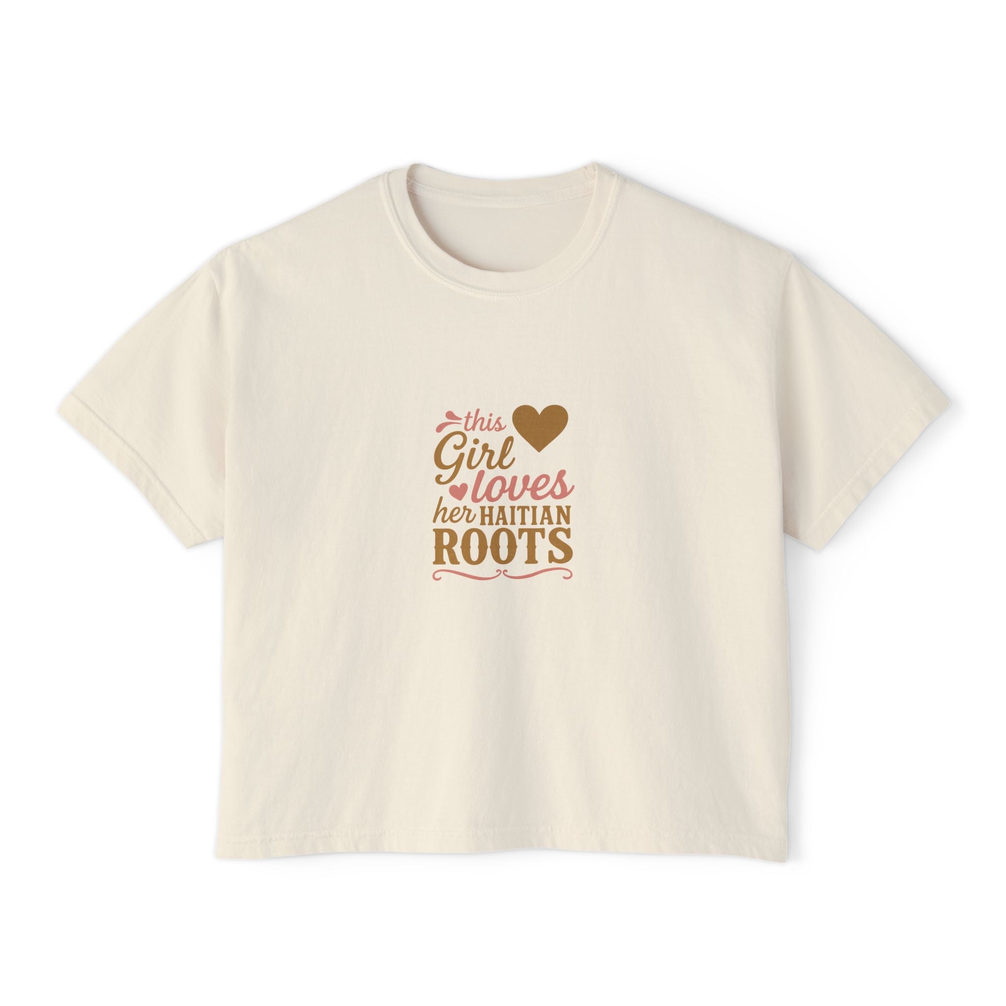 Elevate Your Heritage Women's Boxy Tee, Cultural Pride Top, Casual French Tee, Gift for Mom, Birthday Shirt
