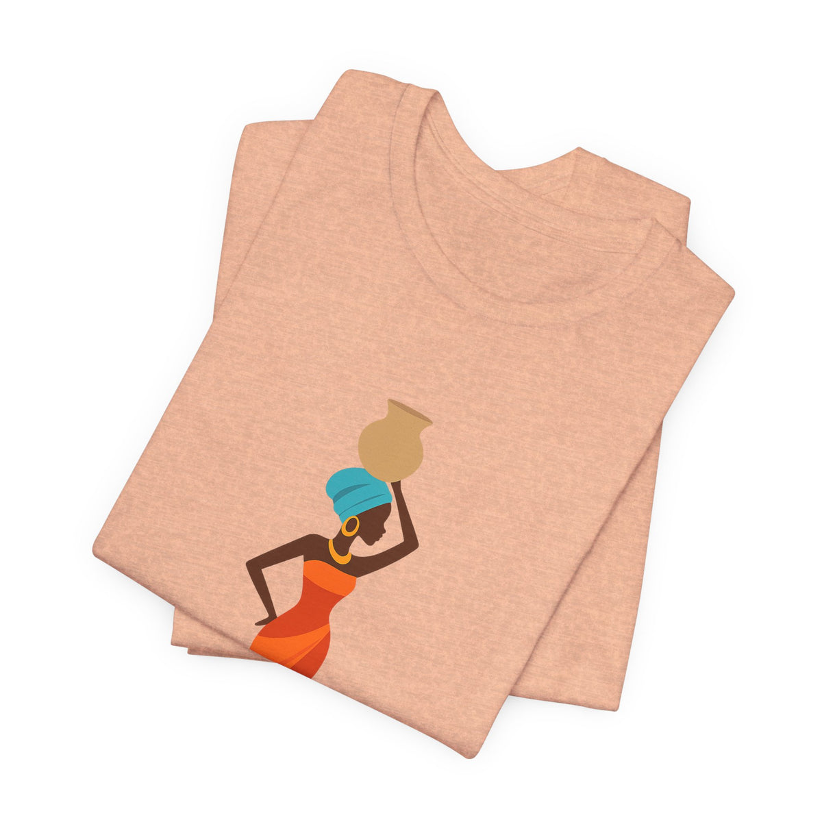 African Woman Graphic Tee — Cultural Silhouette
