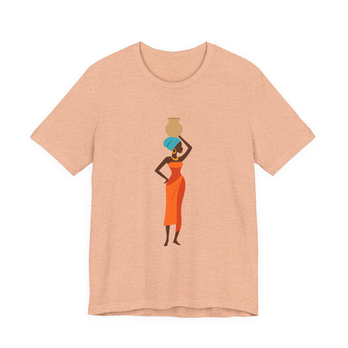 African Woman Graphic Tee — Cultural Silhouette