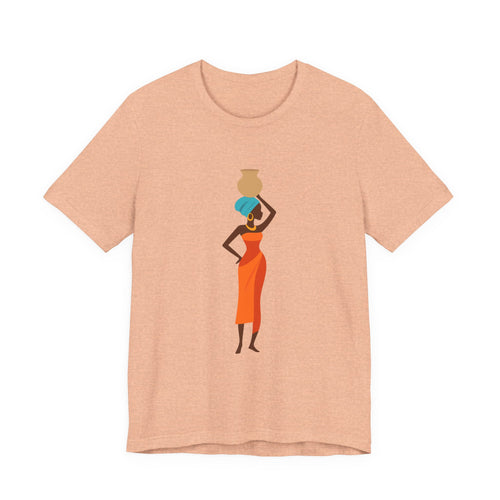 African Woman Graphic Tee — Cultural Silhouette