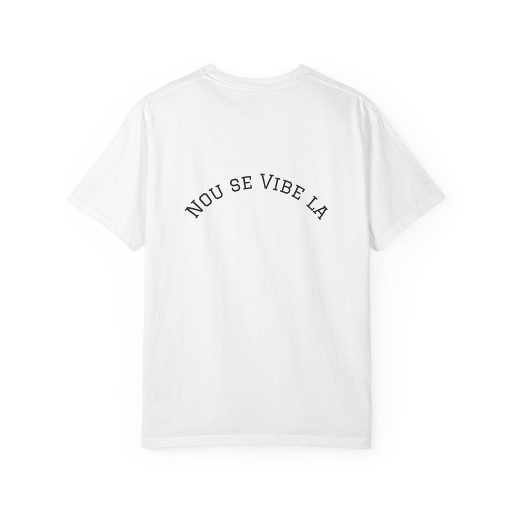 Nou Se Vibe La Haiti T-Shirt — Haitian Map, Palm & Drum Tee