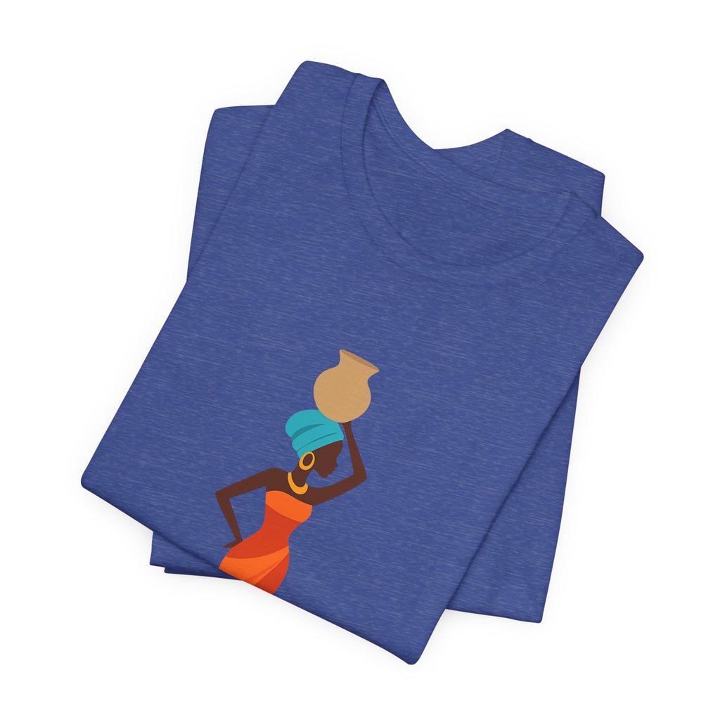 African Woman Graphic Tee — Cultural Silhouette