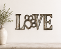Paw Prints of Love Metal Wall Art