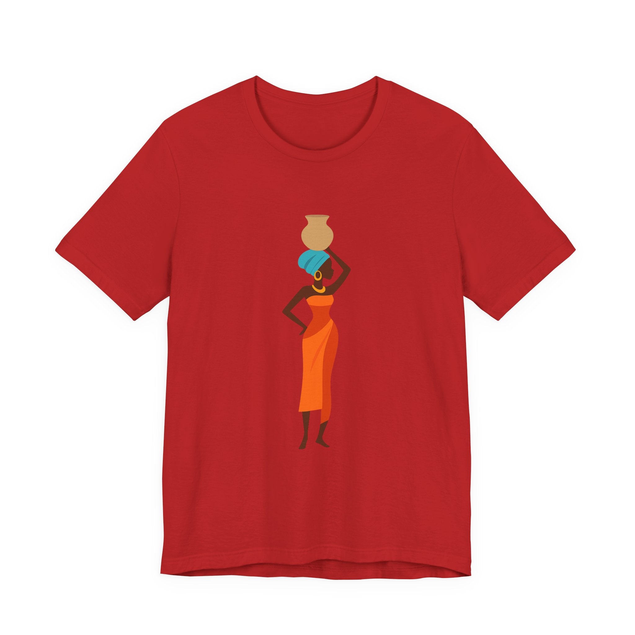 African Woman Graphic Tee — Cultural Silhouette