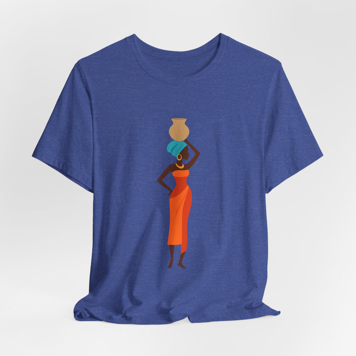 African Woman Graphic Tee — Cultural Silhouette