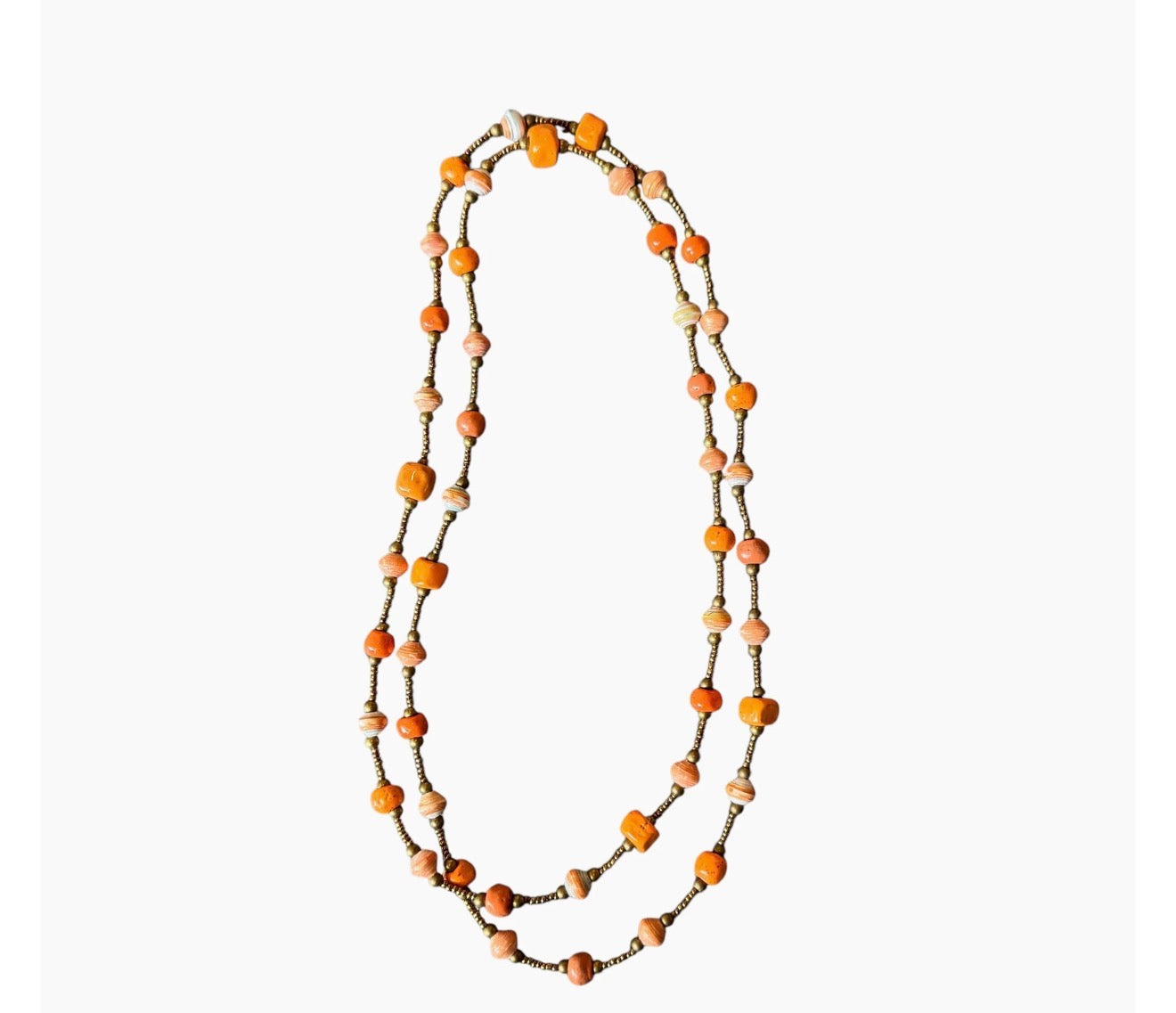 Sunset Glow Beaded Necklace