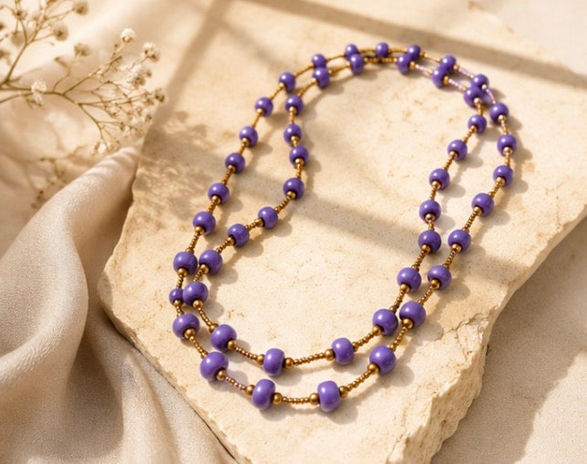 Lavand Lanjelis ( Lavender Dusk) Necklace