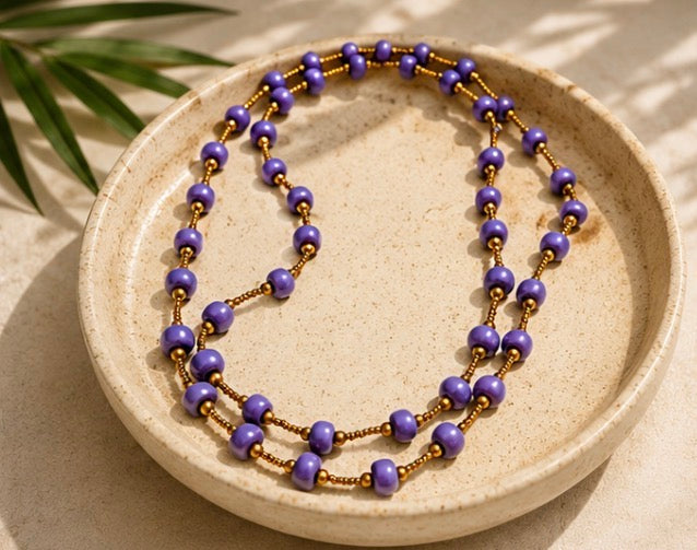 Lavand Lanjelis ( Lavender Dusk) Necklace
